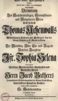 Das ware Vergnügen suchte, bey der den 11 Febr. 1749 vollzogenen vergnügten Vermälung des Hochehrwürdigen, Grosachtbaren...