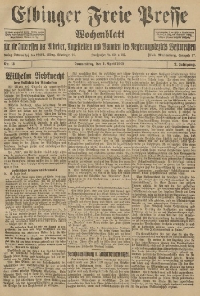 Freie Presse, Nr. 13 Donnerstag 1. April 1926 2. Jahrgang