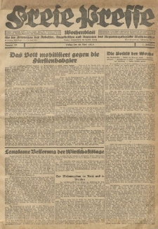Freie Presse, Nr. 15 Freitag 16. April 1926 2. Jahrgang