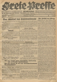 Freie Presse, Nr. 16 Freitag 23. April 1926 2. Jahrgang