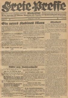 Freie Presse, Nr. 20 Freitag 21. Mai 1926 2. Jahrgang