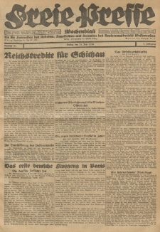 Freie Presse, Nr. 21 Freitag 28. Mai 1926 2. Jahrgang