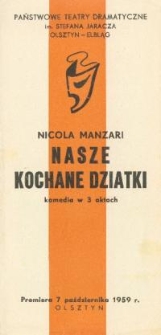 Nasze kochane dziatki - program teatralny