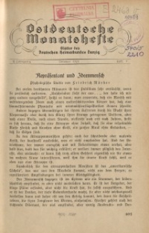 Ostdeutsche Monatshefte Nr. 7, Oktober 1931, 12 Jahrgang