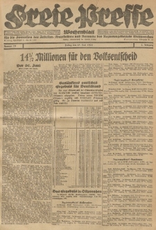Freie Presse, Nr. 25 Freitag 25. Juni 1926 2. Jahrgang