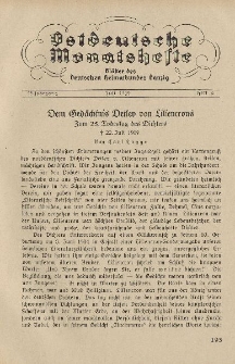 Ostdeutsche Monatshefte Nr. 4, Juli 1934, 15 Jahrgang