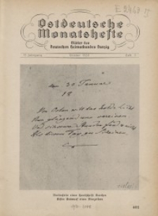 Ostdeutsche Monatshefte Nr. 7, Oktober 1930, 11 Jahrgang