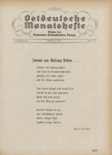 Ostdeutsche Monatshefte Nr. 11, Februar 1931, 11 Jahrgang