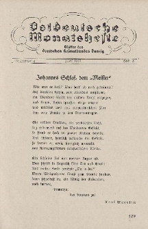 Ostdeutsche Monatshefte Nr. 3, Juni 1932, 13 Jahrgang