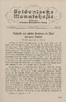 Ostdeutsche Monatshefte Nr. 7, Oktober 1932, 13 Jahrgang