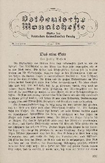 Ostdeutsche Monatshefte Nr. 10, Januar 1933, 13 Jahrgang