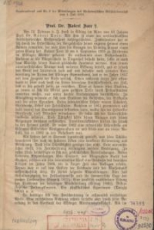 Prof. Dr. Robert Dorr