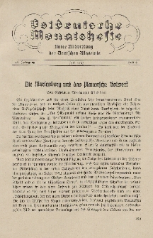 Ostdeutsche Monatshefte Nr. 4, Juli 1935, 16 Jahrgang