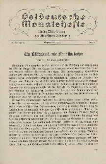 Ostdeutsche Monatshefte Nr. 6, September 1935, 16 Jahrgang