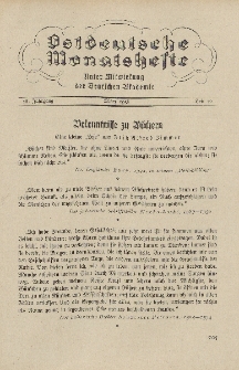 Ostdeutsche Monatshefte Nr. 12, März 1936, 16 Jahrgang