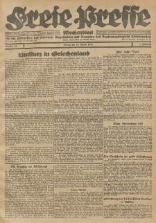 Freie Presse, Nr. 34 Freitag 27. August 1926 2. Jahrgang