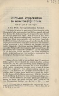 Nikolaus Koppernikus im neueren Schrifttum
