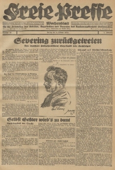 Freie Presse, Nr. 40 Freitag 8. Oktober 1926 2. Jahrgang