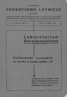 Lwowskie Czasopismo Lotnicze, R. VI, nr 13 (nr 1), maj 1938