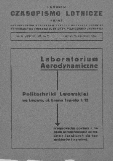 Lwowskie Czasopismo Lotnicze, R. VI, nr 14 (nr 2), grudzień 1938