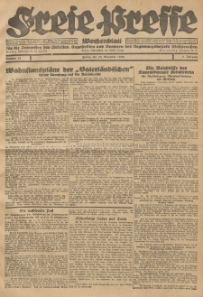 Freie Presse, Nr. 47 Freitag 26. November 1926 2. Jahrgang