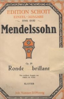 Rondeau brillant. Op. 29