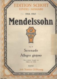 Serenade und Allegro giojoso. Op. 43.