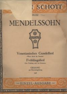 Venetianisches Gondellied : Wenn durch die Piazzetta