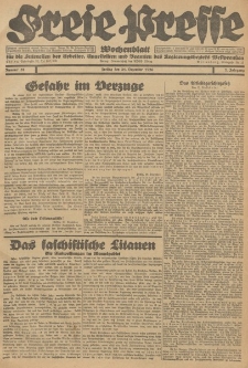 Freie Presse, Nr. 52 Freitag 31. Dezember 1926 2. Jahrgang