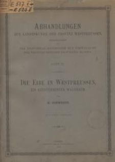 Die Eibe in Westpreussen, ein aussterbender Waldbaum
