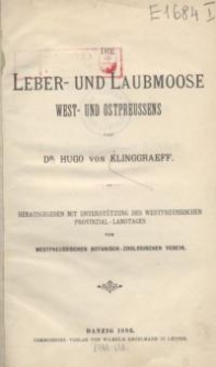 Die Leber- und Laubmoose West- und Ostpreussens