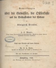 Bemerkungen über die Gewässer, die Ostseeküste und die Beschaffenheit des Bodens im Königreich Preußen