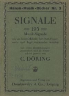 Signale : 195 Music-Signale wie sie beim Militar, der Post,&hellip;