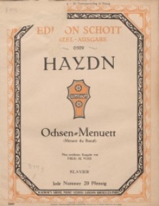 Ochsen - Menuett (Klavier)