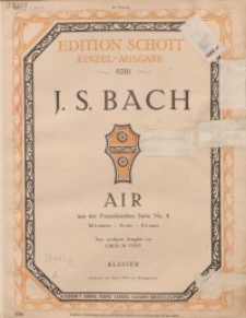 Air aus der Französischen Suite No. 4