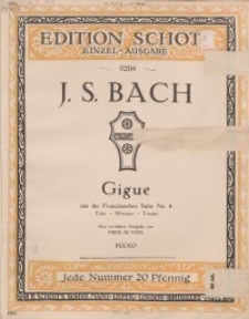 Gigue aus der Französischen Suite No. 6