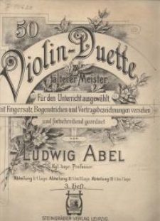 50 Violin Duette älterer Meister...