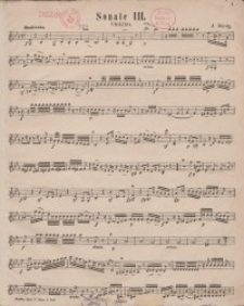 Sonate 3. Violino