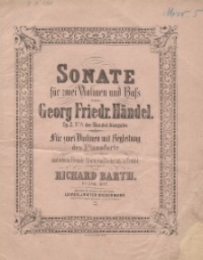 Sonate für zwei Violinen und Bass. Op. 2 No. 8
