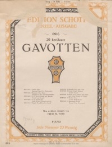 Gavotte : G-dur ; Gavotte : C-dur