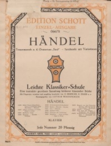 Trauermarsch : Aus dem Oratorium "Saul"; Sarabande mit Variationen