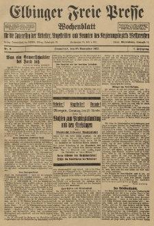 Freie Presse, Nr. 9 Sonnabend 28. November 1925 1. Jahrgang