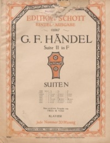 Suite II in F : Klavier