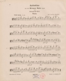 Andantino aus der Kleinen Suite : Op. 77.