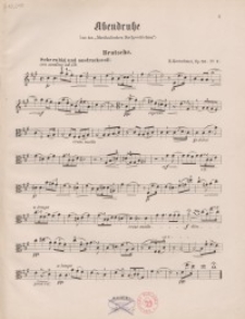 Abendruhe (aus den “Musikalischen Dorfgeschichten”). Op. 26 No 6.