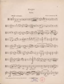 Elegie. Op. 29 : Viola
