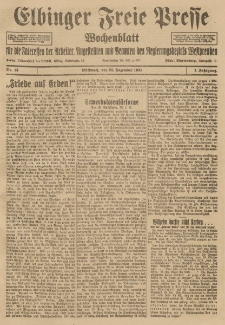 Freie Presse, Nr. 13 Mittwoch 23. Dezember 1925 1. Jahrgang