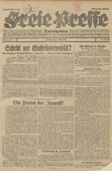 Freie Presse, Nr. 76 Dienstag 2. April 1929 5. Jahrgang