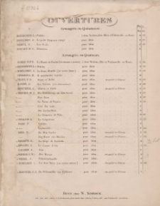 Le Siege de Corinte. Ouverture. Violino