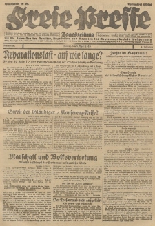Freie Presse, Nr. 81 Montag 8. April 1929 5. Jahrgang